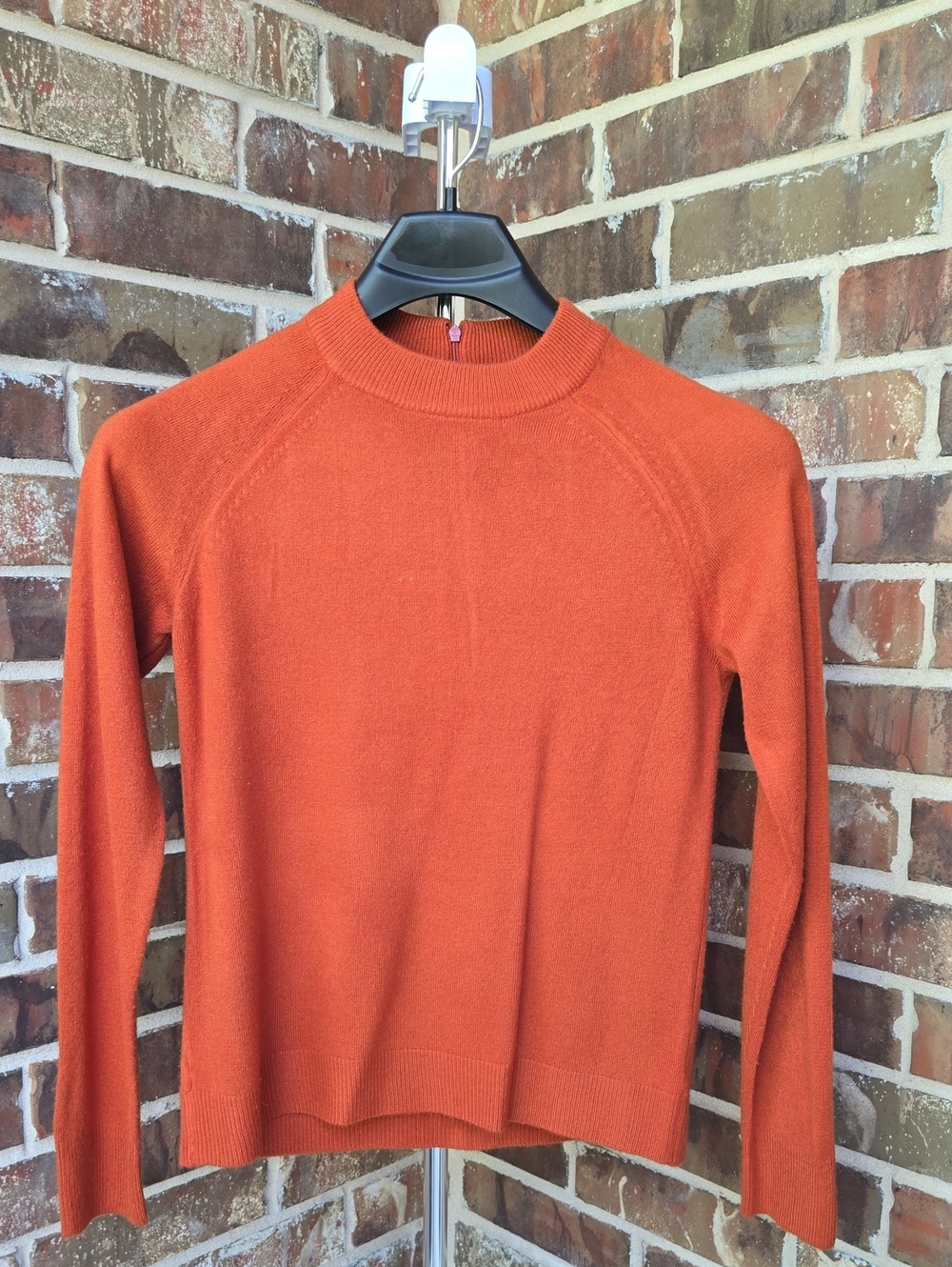 Karen Scott Burnt Orange Crewneck Sweater